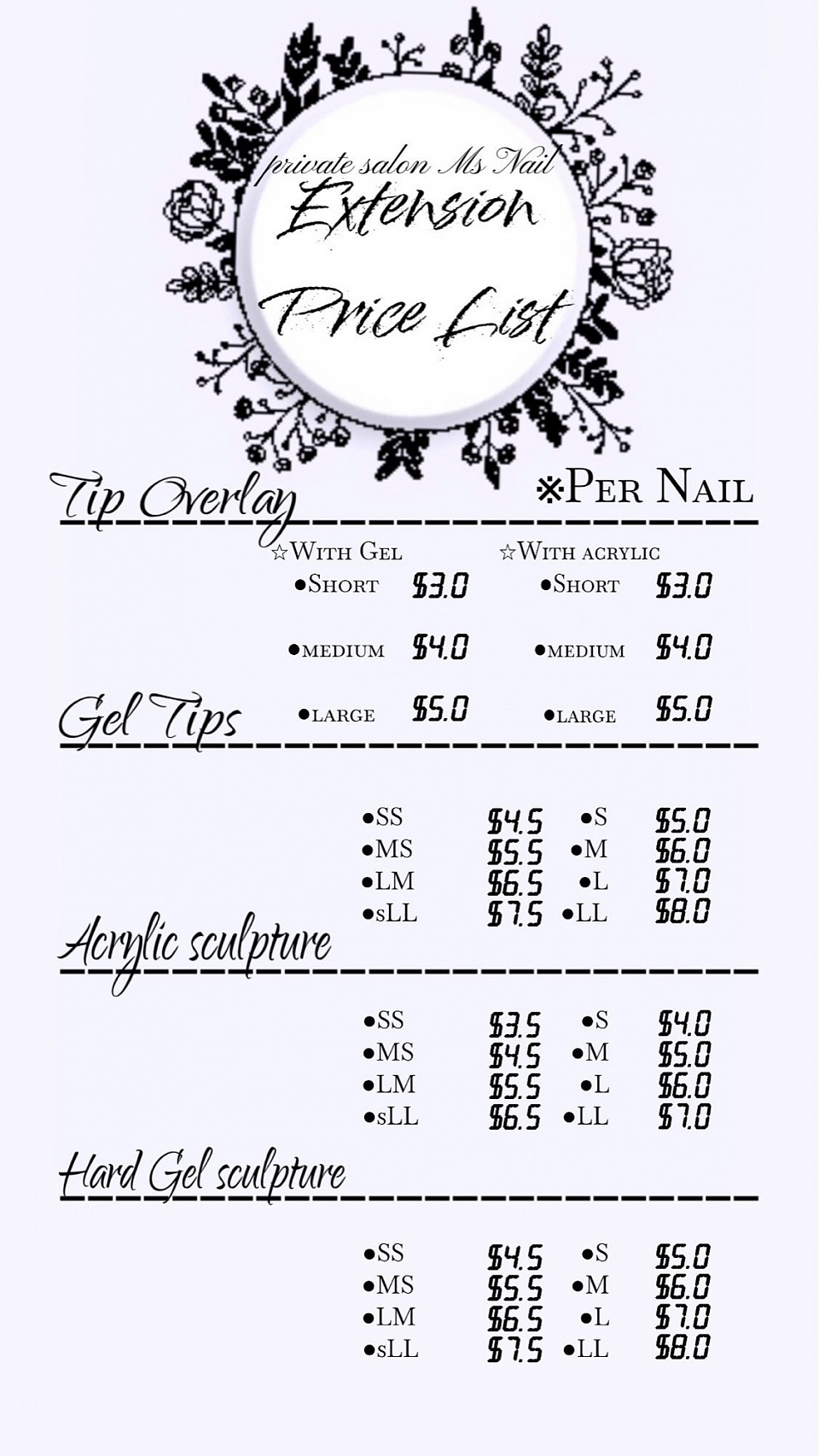 Extension menu