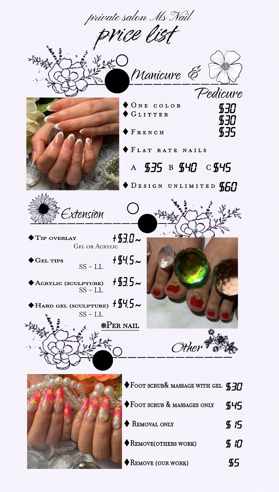 Price list